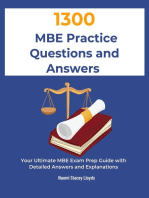 1300 MBE Practice Questions and Answers: Your Ultimate MBE Exam Prep Guide with Detailed Answers and Explanations