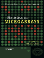 Statistics for Microarrays: Design, Analysis and Inference