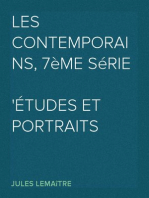 Les Contemporains, 7ème Série
Études et Portraits Littéraires