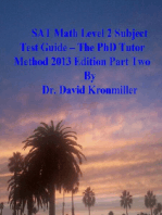 SAT Math Level 2 Subject Test Guide – The PhD Tutor Method 2013 Edition Part Two