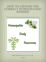 How to Choose the Correct Homeopathic Remedy