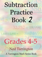 Subtraction Practice Book 2, Grades 4-5