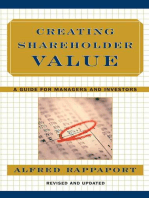 Creating Shareholder Value: A Guide For Managers And Investors