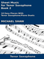 Sheet Music for Tenor Saxophone: Book 2