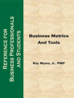 Business Metrics and Tools; Reference for Professionals and Students