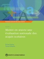 Évaluations nationales des acquis scolaires, Volume 3: Mettre en oeuvre une évaluation nationale des acquis scolaires