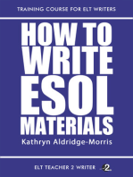 How To Write ESOL Materials