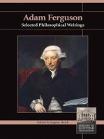 Adam Ferguson: Selected Philosophical Writings