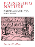 Possessing Nature: Museums, Collecting, and Scientific Culture in Early Modern Italy