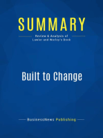 Built to Change (Review and Analysis of Lawler and Worley's Book)