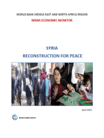 Middle East and North Africa Economic Monitor April 2016: Syria, Reconstruction for Peace