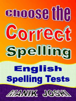 Choose the Correct Spelling: English Spelling Tests