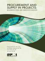 Procurement and Supply in Projects: Misunderstood and Under Researched