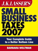 J.K. Lasser's Small Business Taxes 2007: Your Complete Guide to a Better Bottom Line