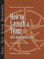 How to Launch a Team: Start Right for Success