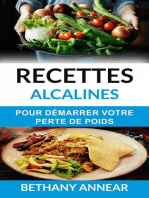 Recettes alcalines pour démarrer votre perte de poids