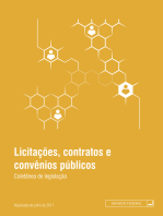 Licitações, contratos e convênios públicos