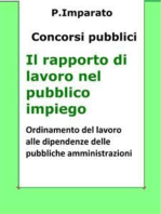 Il rapporto di lavoro nel pubblico impiego: Sintesi aggiornata per concorsi pubblici