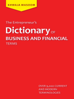 The Entrepreneur’S Dictionary of Business and Financial Terms