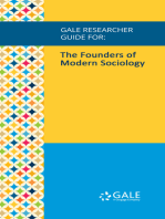 Gale Researcher Guide for: The Founders of Modern Sociology