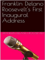 Inaugural Address of Franklin Delano Roosevelt / Given in Washington, D.C. March 4th, 1933