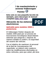 Manual de Mantenimiento y Reparaciones Volkswagen Pointer