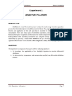 Binary Distillation Manual