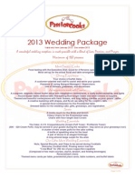 Wedding Package 2013 - Passion Cooks Catering