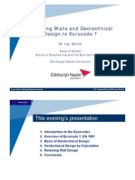 Retaining Walls and Geotechnical Design To Eurocode 7