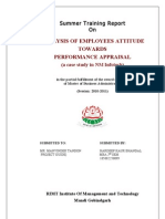 Analysis of Employees Attitude Towards Potential &amp Performance Appraisal