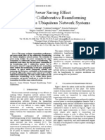 Power Saving Effect of Sensor Collaborative Beamforming For Wireless Ubiquitous Network Systems