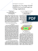 Design and Simulation of A Two Stage OPAMP