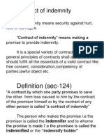 Contract of Indemnity