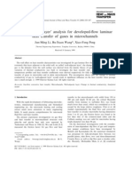 'Wall-Adjacent Layer Analysis For Developed Fow Laminar