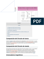 Circuitos de Fuerza y Mando de Un Motor Trifásico