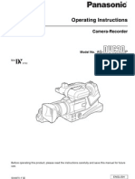 Manual Filmadora Panasonic Dvc20p