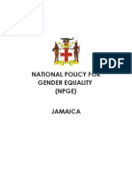 National Policy For Gender Equality - Jamaica