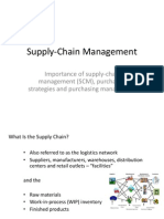 Importance of Supply-Chain Management (SCM), Purchasing Strategies and Purchasing Management