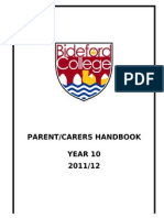 Year 10 Parental Handbook 201112