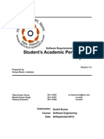 Student's Academic Performance System: Software Requirements Specification