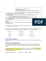 F322 Halogenoalkanes