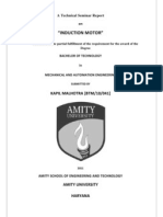 "Induction Motor": A Technical Seminar Report On