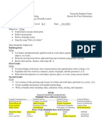 Daily Lesson Plan Overview Week 4 Friendly Letter