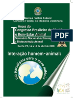 Anais Do I Congresso de Bioetica e Bem-Estar Animal