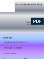 Amplitude Modulation and Demodulation: Submitted By:-Rahul Agarwal