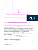 Ecuaciones Diferenciales Lineales Homogéneas Con Coeficientes Constantes