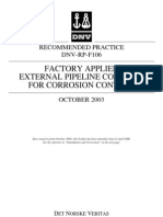 Factory Applied External Pipeline Coatings For Corrosion Control