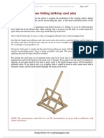 H Frame Folding Tabletop Easel Plan