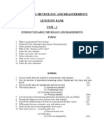 Engineering Metrology and Measurements