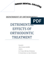 Detrimental Effects of Orthodontic Treatment1